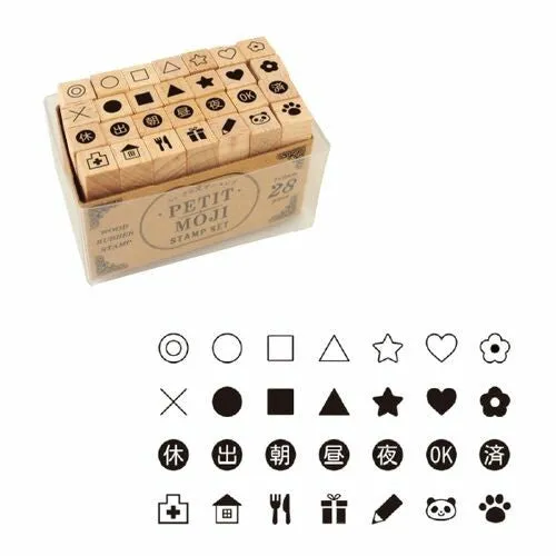 Kodomo No Kao Petit Moji Stamp Set - Small