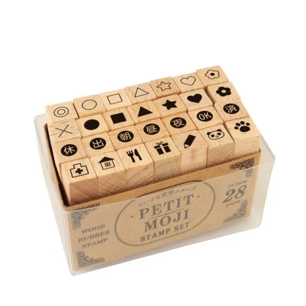 Kodomo No Kao Petit Moji Stamp Set - Small