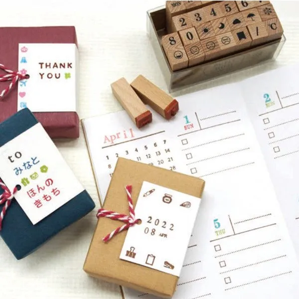 Kodomo No Kao Petit Moji Stamp Set - Small