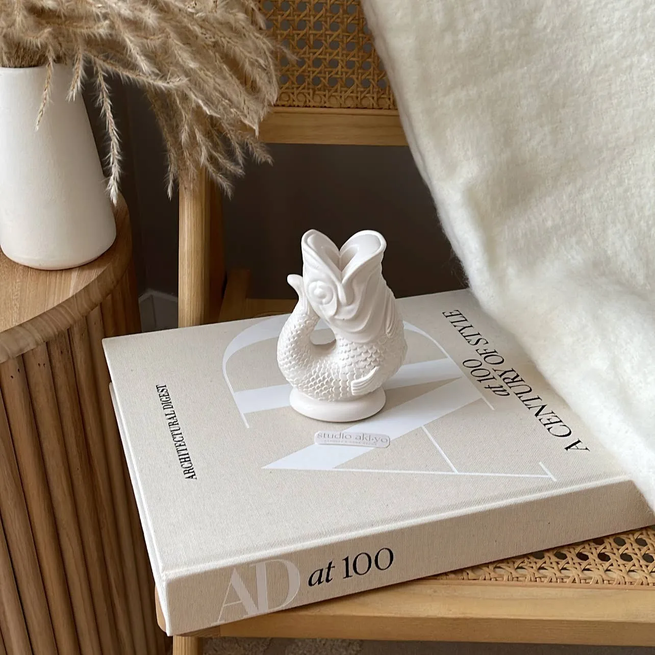 Koi Fish Taper Candle Holder | Minimalist Candlestick Holder
