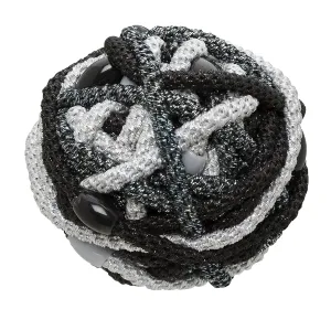 L. Erickson Narrow Grab & Go Pony Ball, Black Metallic, Set of Thirty - Exceptionally Secure with Gentle Hold