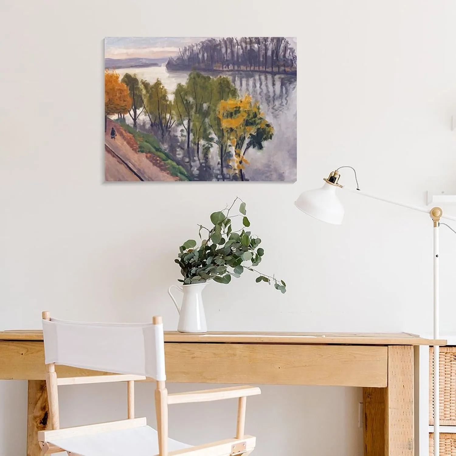 Landscape Painting The Seine at La Frette in Autumn Albert Marquet Canvas Prints Canvas Art Poster And Wall Art Picture Print Modern Family Bedroom Decor Posters 24x32inch(60x80cm)