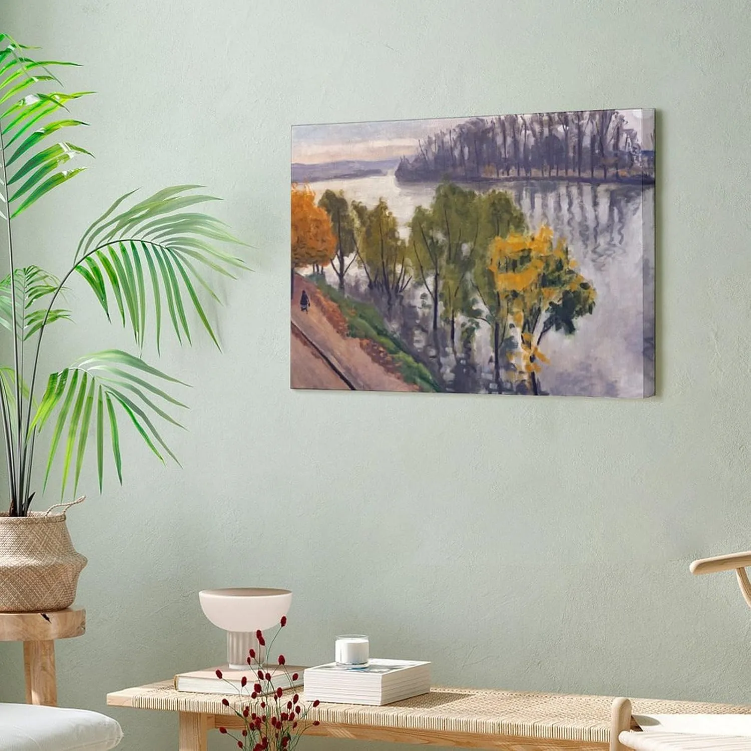 Landscape Painting The Seine at La Frette in Autumn Albert Marquet Canvas Prints Canvas Art Poster And Wall Art Picture Print Modern Family Bedroom Decor Posters 24x32inch(60x80cm)