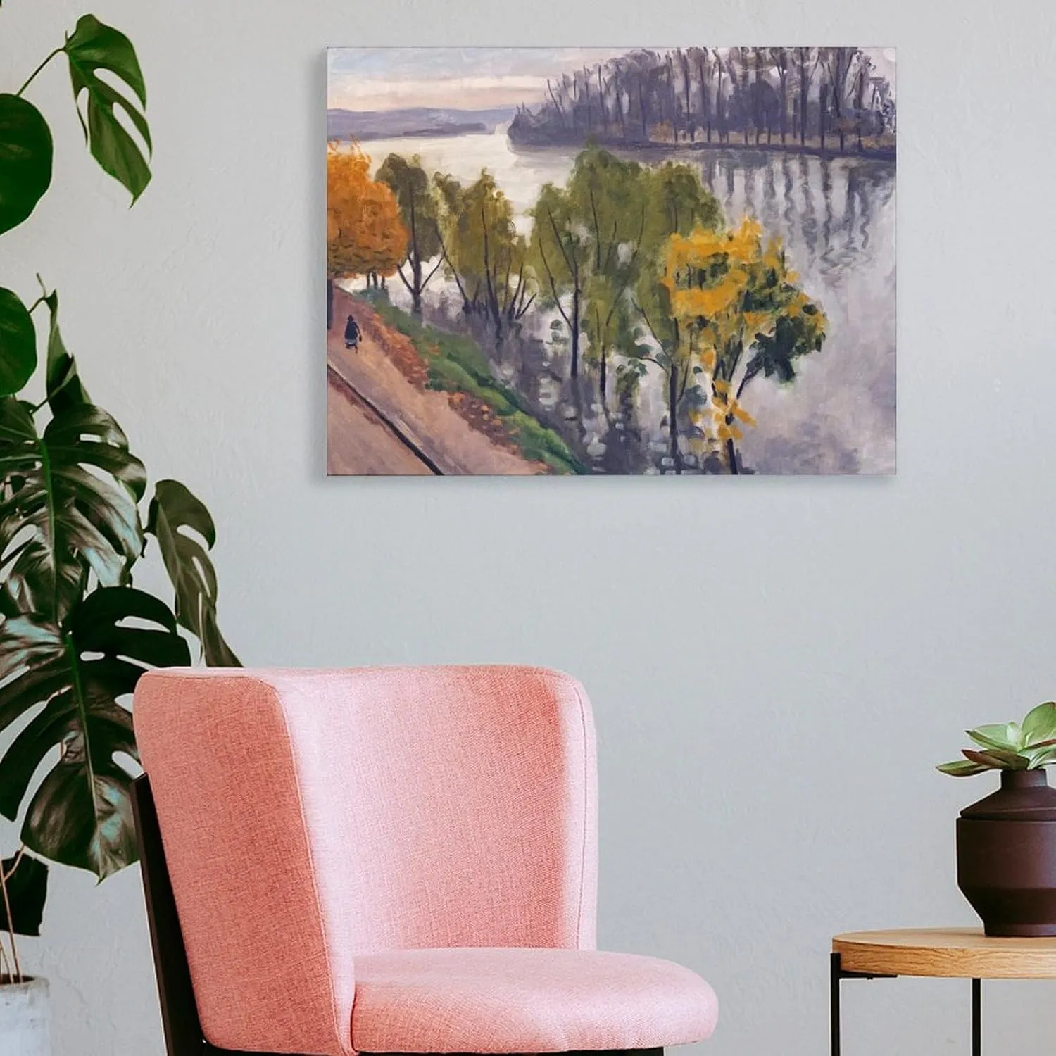 Landscape Painting The Seine at La Frette in Autumn Albert Marquet Canvas Prints Canvas Art Poster And Wall Art Picture Print Modern Family Bedroom Decor Posters 24x32inch(60x80cm)