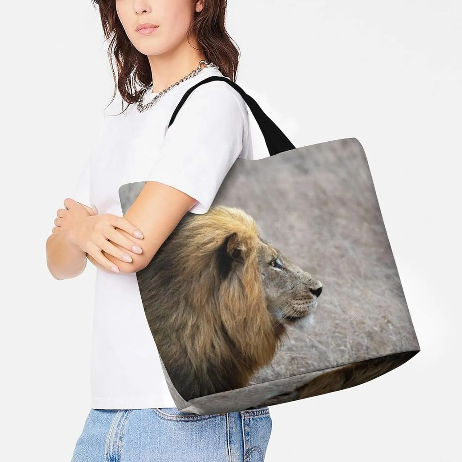 Large Capacity Shopping Tote Bag for Women, Girls