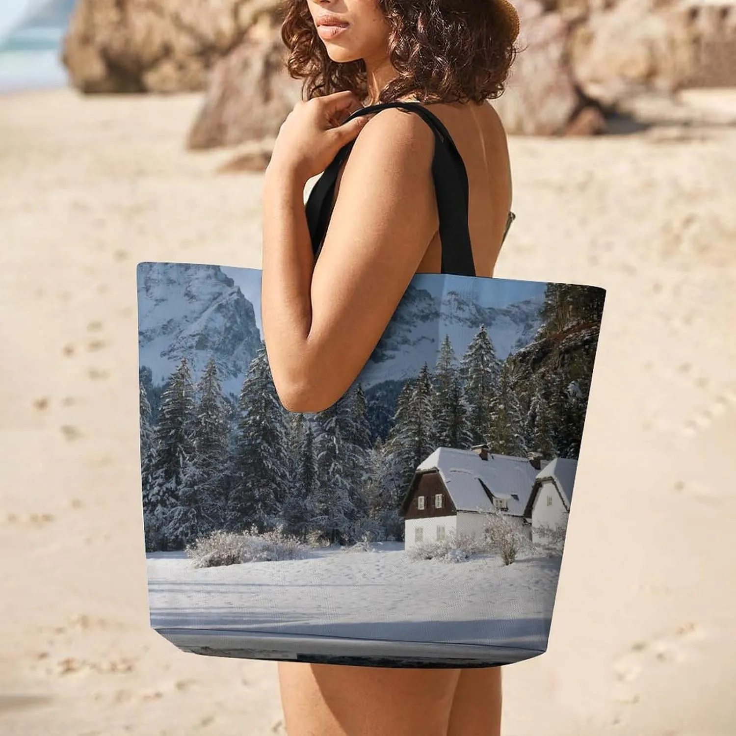 Large Capacity Shopping Tote Bag for Women, Girls