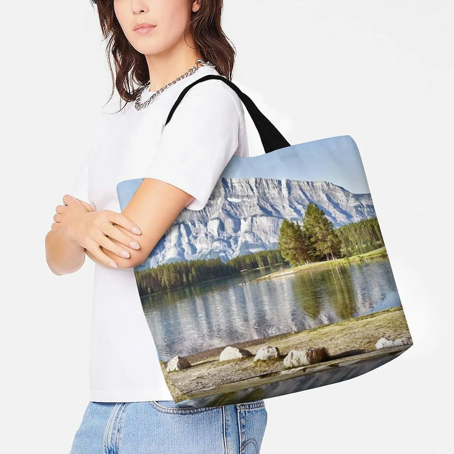 Large Capacity Shopping Tote Bag for Women, Girls