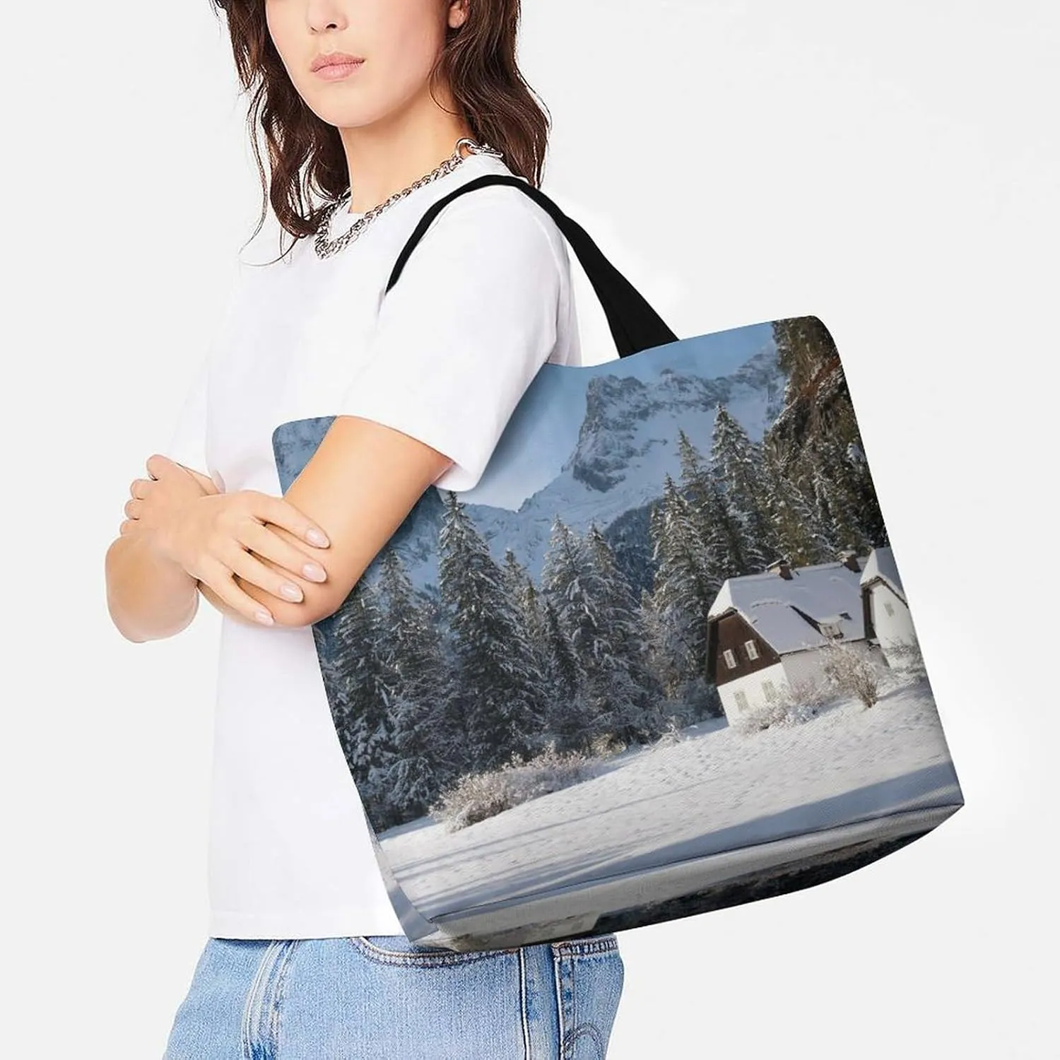 Large Capacity Shopping Tote Bag for Women, Girls