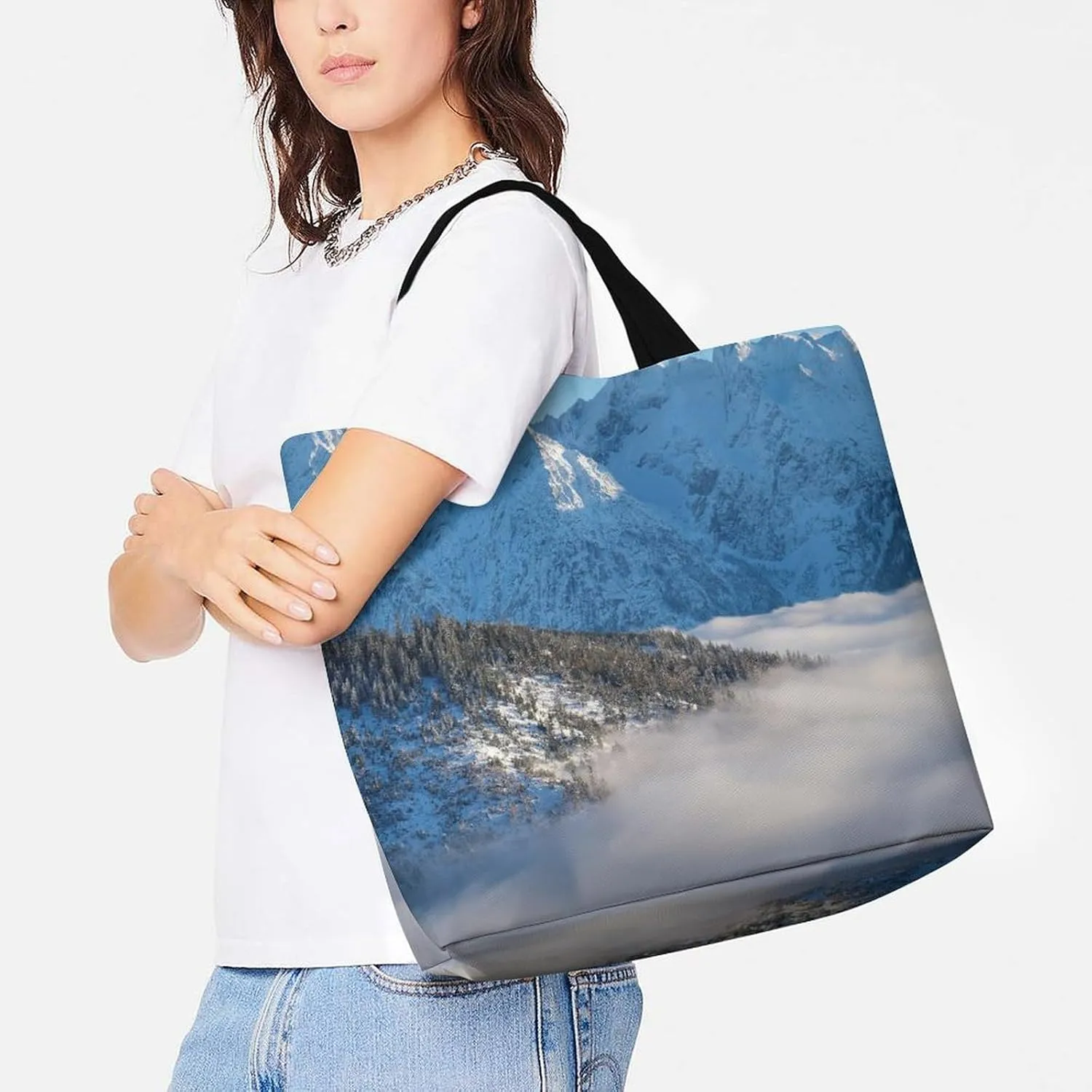 Large Capacity Shopping Tote Bag for Women, Girls