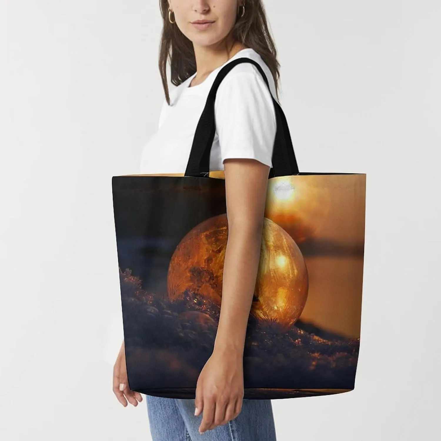 Large Capacity Shopping Tote Bag for Women, Girls