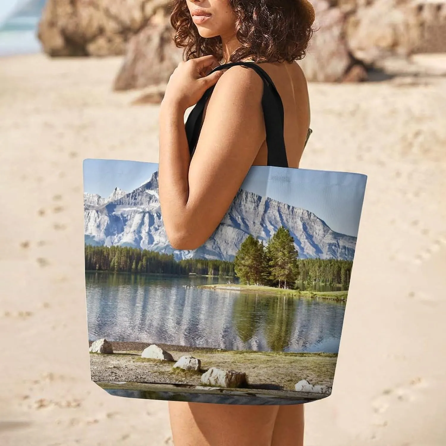Large Capacity Shopping Tote Bag for Women, Girls
