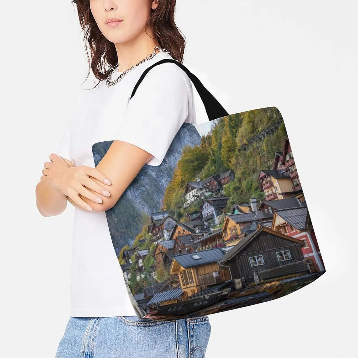 Large Capacity Shopping Tote Bag for Women, Girls