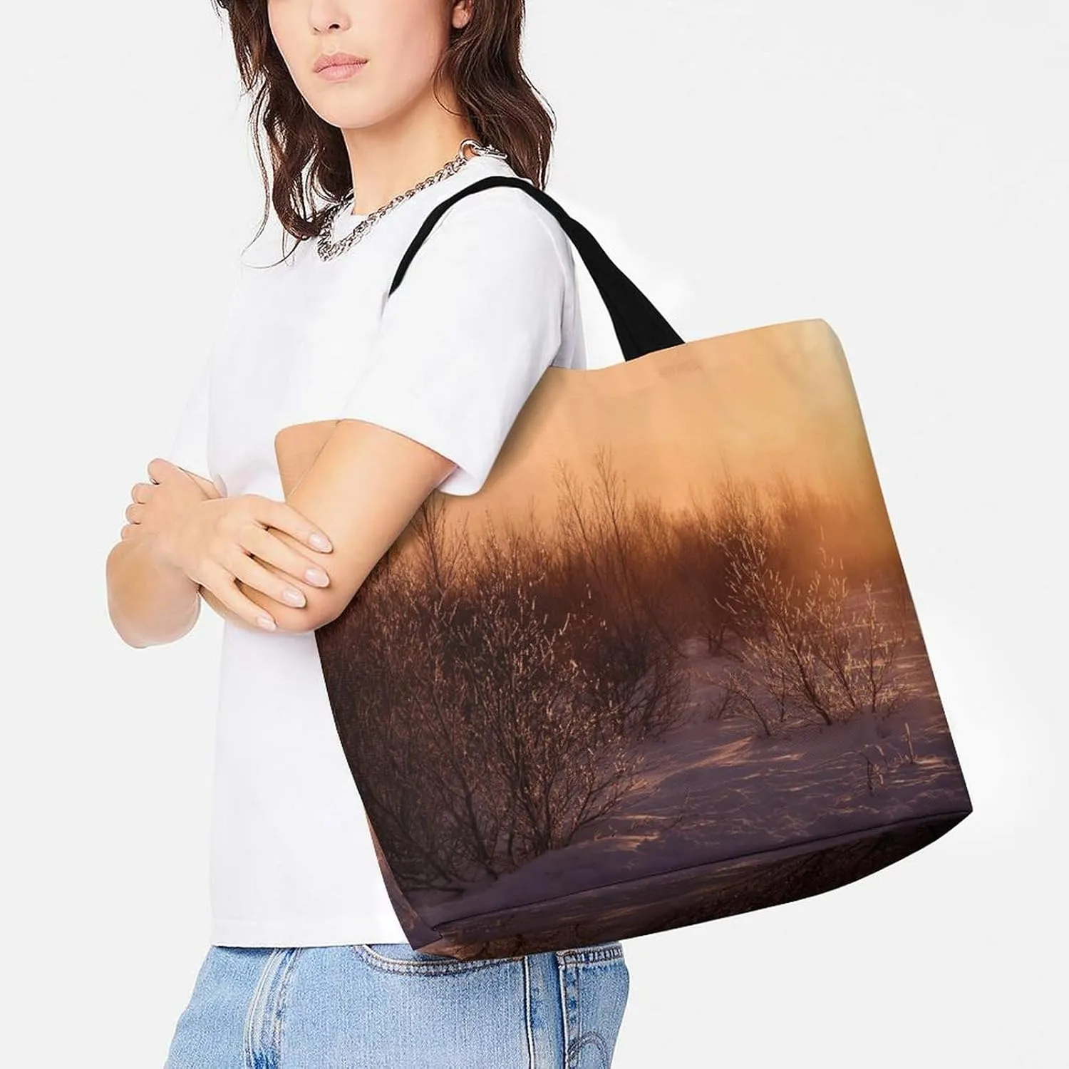 Large Capacity Shopping Tote Bag for Women, Girls