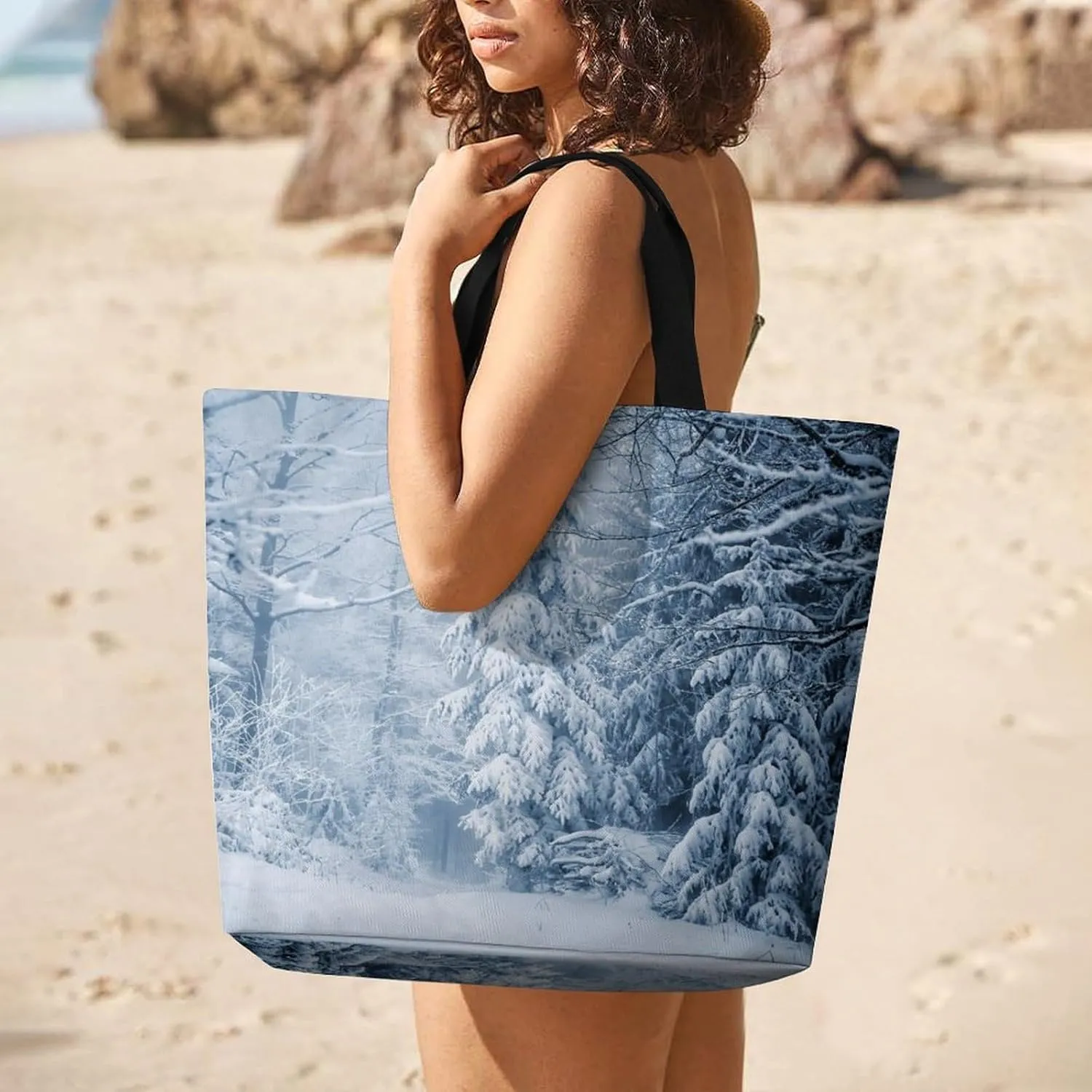 Large Capacity Shopping Tote Bag for Women, Girls