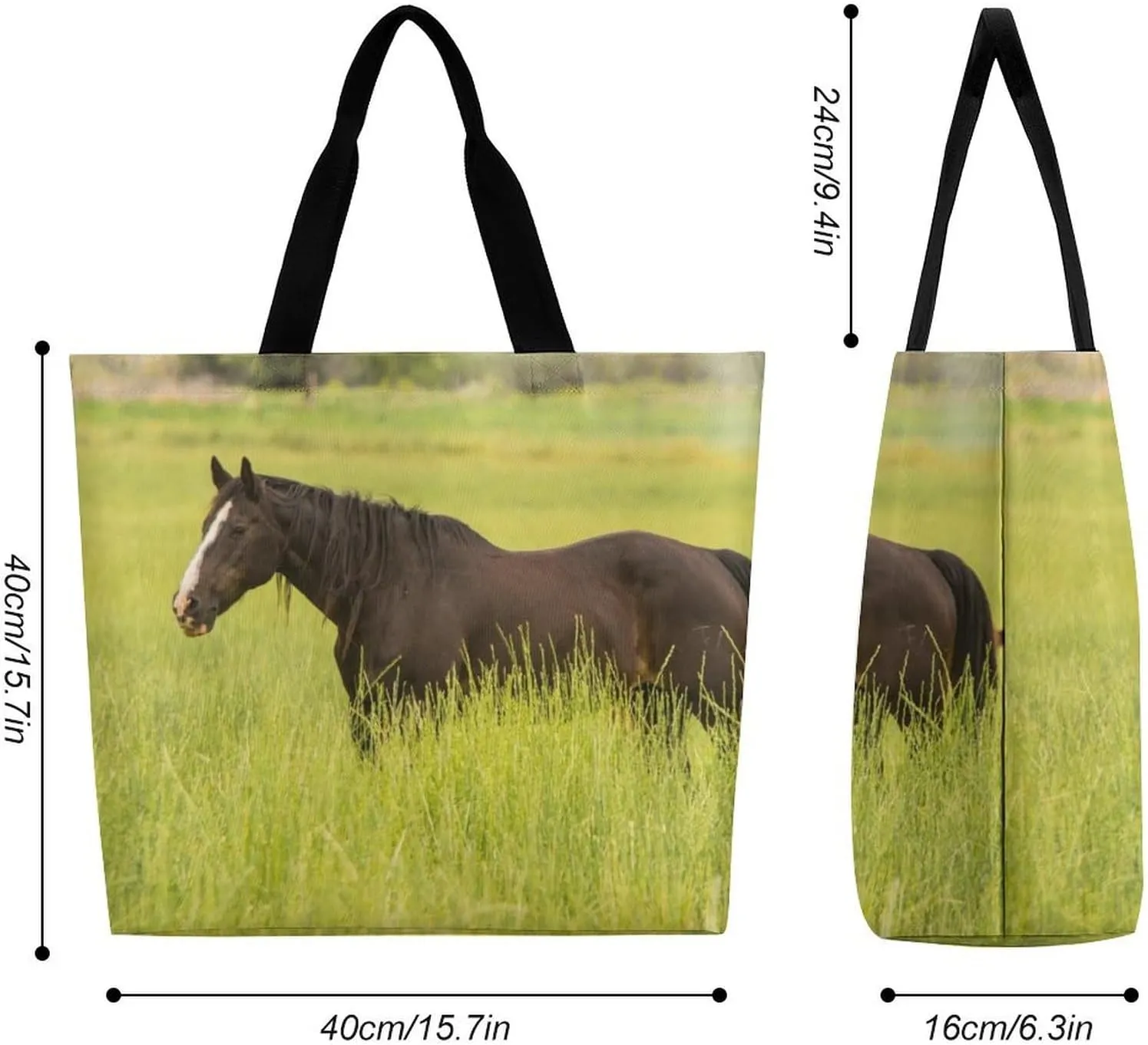 Large Capacity Shopping Tote Bag for Women, Girls