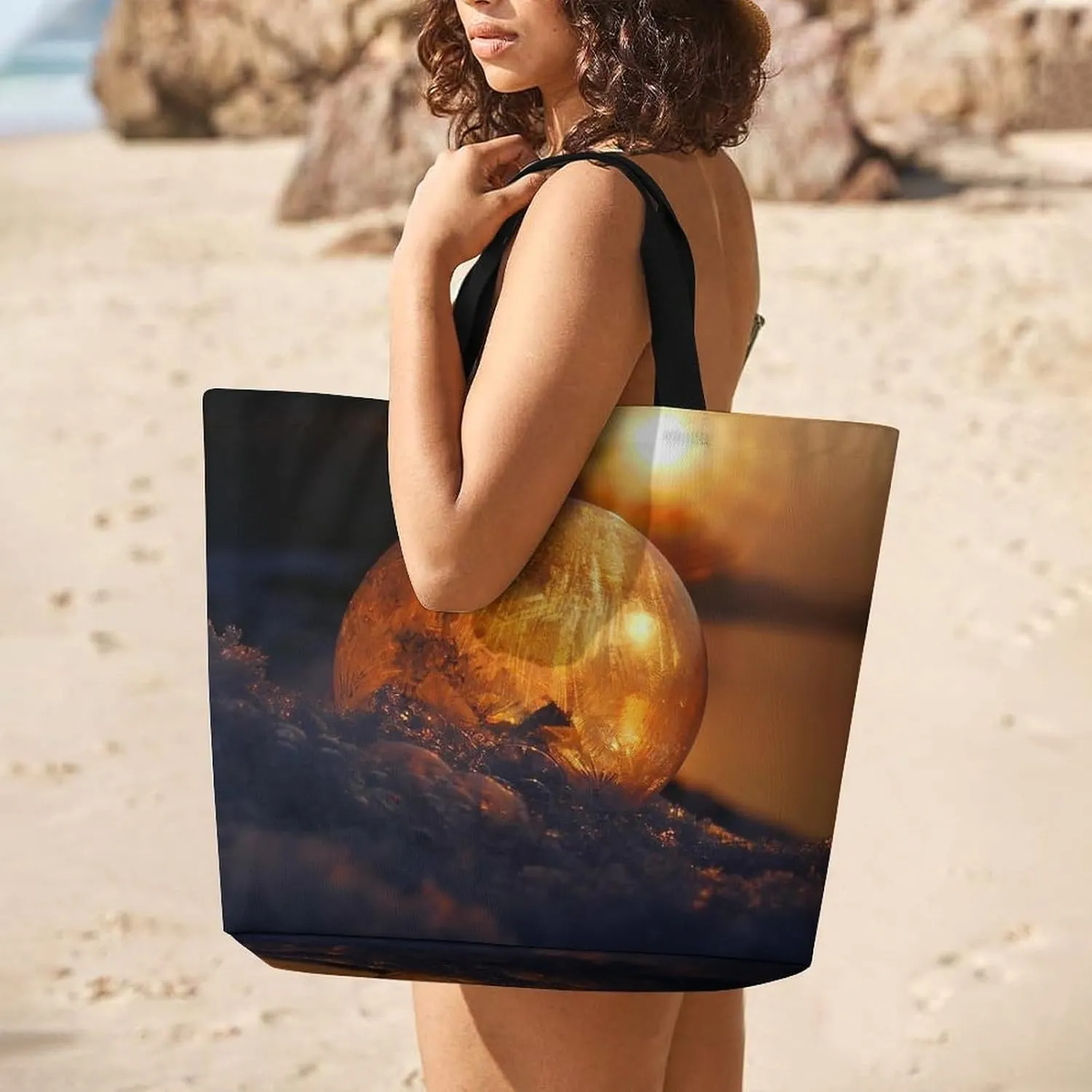 Large Capacity Shopping Tote Bag for Women, Girls