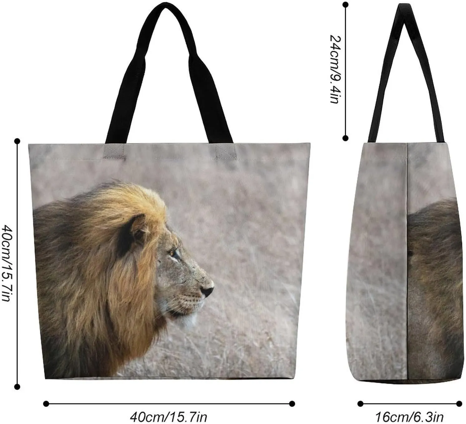Large Capacity Shopping Tote Bag for Women, Girls