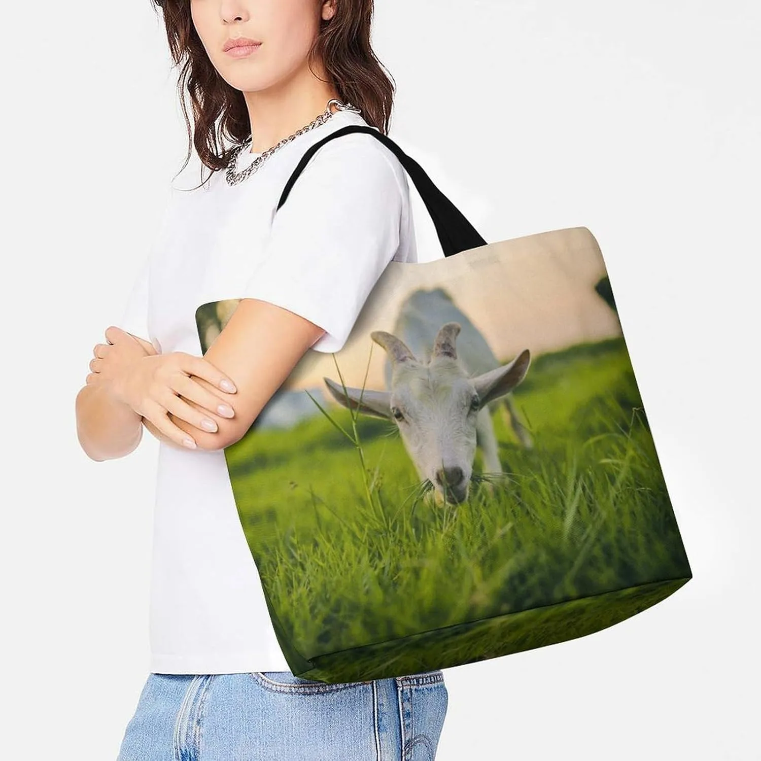 Large Capacity Shopping Tote Bag for Women, Girls