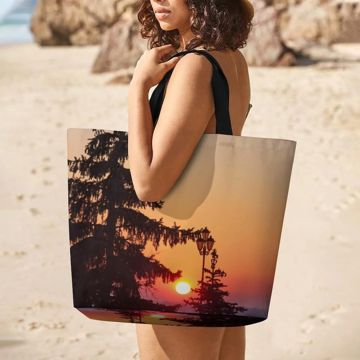 Large Capacity Shopping Tote Bag for Women, Girls