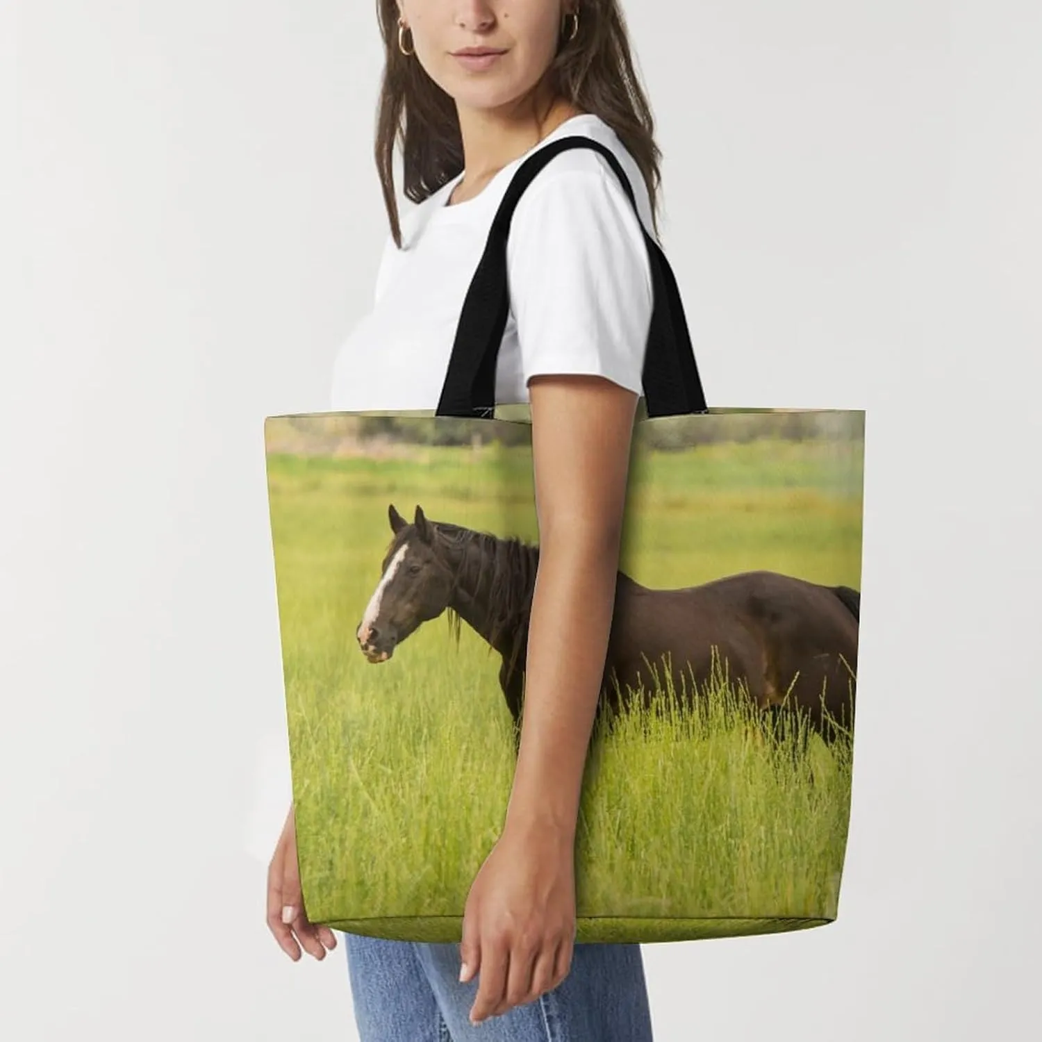 Large Capacity Shopping Tote Bag for Women, Girls