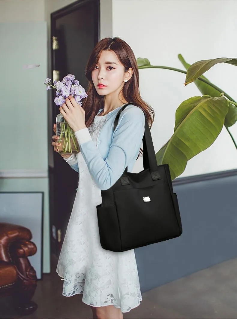 Large Capacity Water Repellent Multi Pocket Nylon Shoulder Bag - 2025 New Large Capacity Waterproof Nylon Multi PocketBag