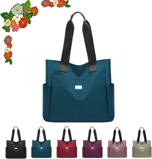 Large Capacity Water Repellent Multi Pocket Nylon Shoulder Bag - 2025 New Large Capacity Waterproof Nylon Multi PocketBag