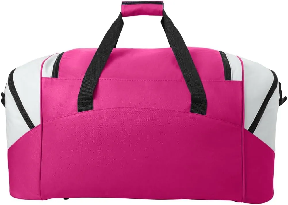 LARGE Tennessee Vols Duffel Bag University of Tennessee Suitcase or Gym Bag For Her (Pink)