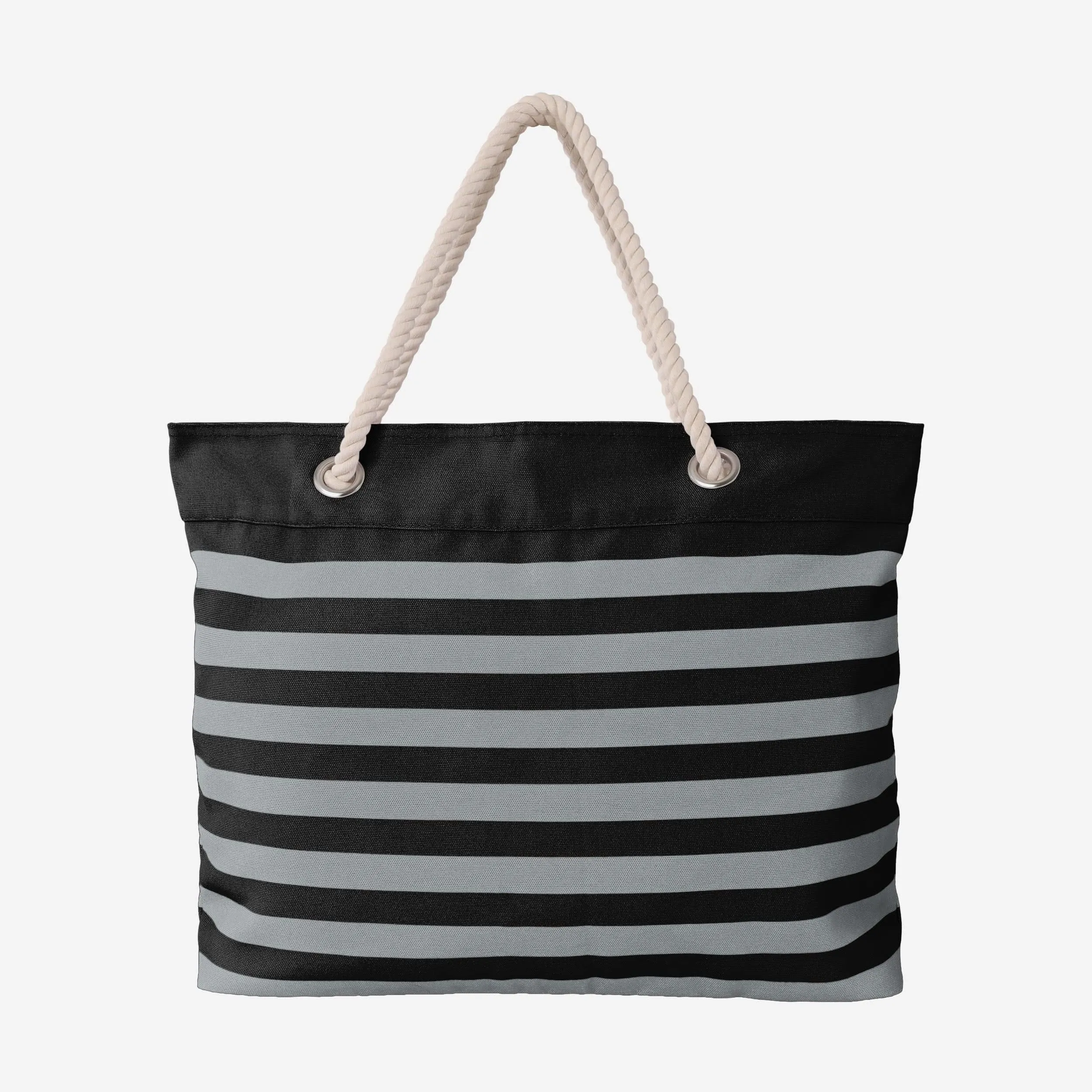 Las Vegas Raiders Nautical Stripe Tote Bag