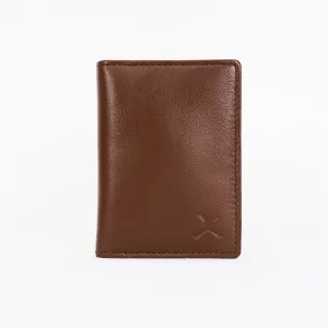 Leather Card Holder - Dark Tan