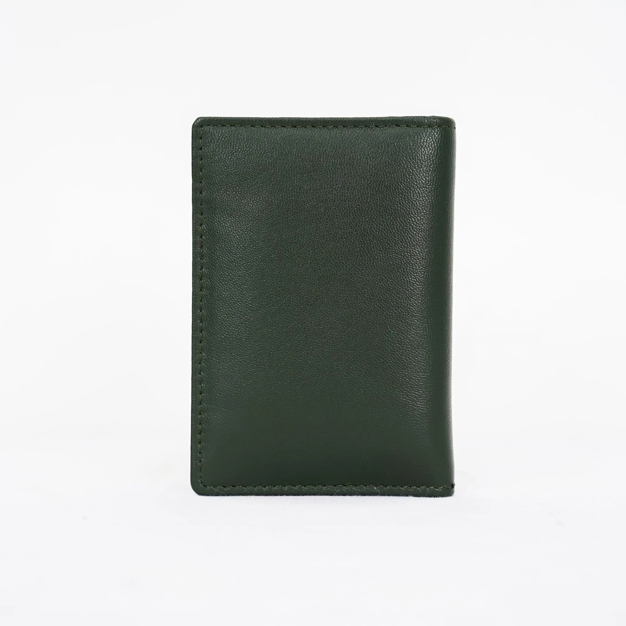Leather Card Holder - Green