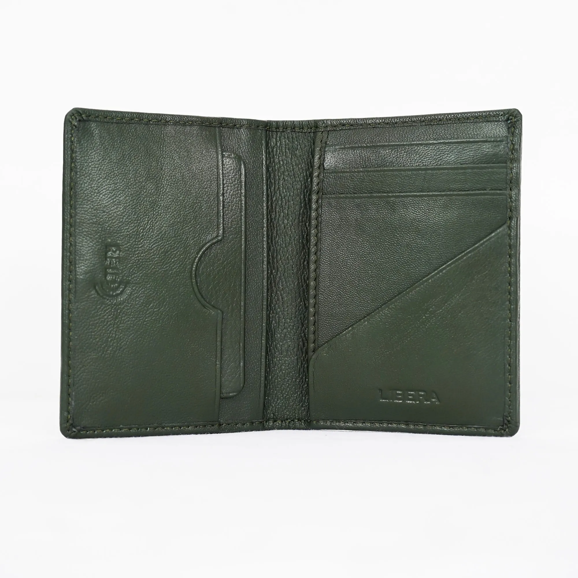 Leather Card Holder - Green
