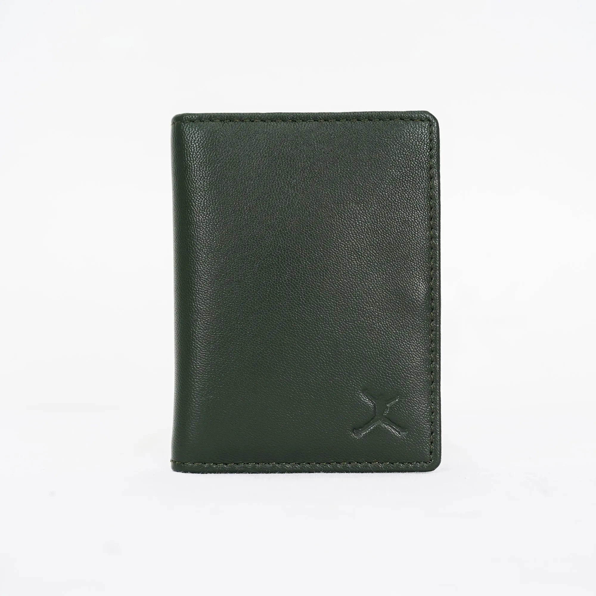 Leather Card Holder - Green
