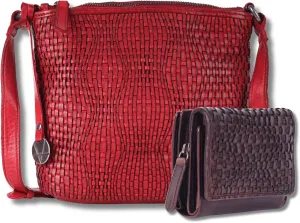 Leather Crossbody bag & Wallets for Women, Small Wallet for Ladies Zipper Coin Purse