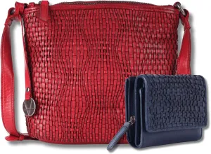 Leather Crossbody bag & Wallets for Women, Small Wallet for Ladies Zipper Coin Purse