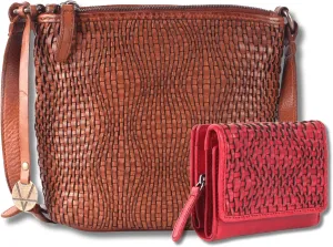 Leather Crossbody bag & Wallets for Women, Small Wallet for Ladies Zipper Coin Purse