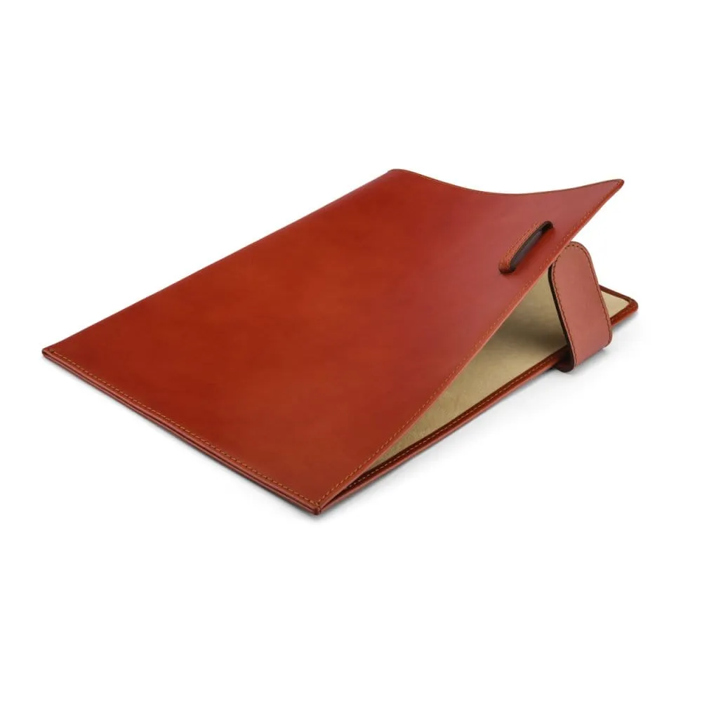 Leather Document Folder - Havana Tan