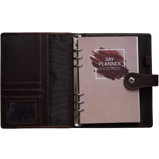 Leather Planner Journal Lined Paper