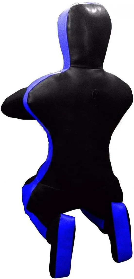 LEATHERAY MMA Martial Arts Brazilian Grappling Dummy Jiu Jitsu Punching Bag Black-Unfilled