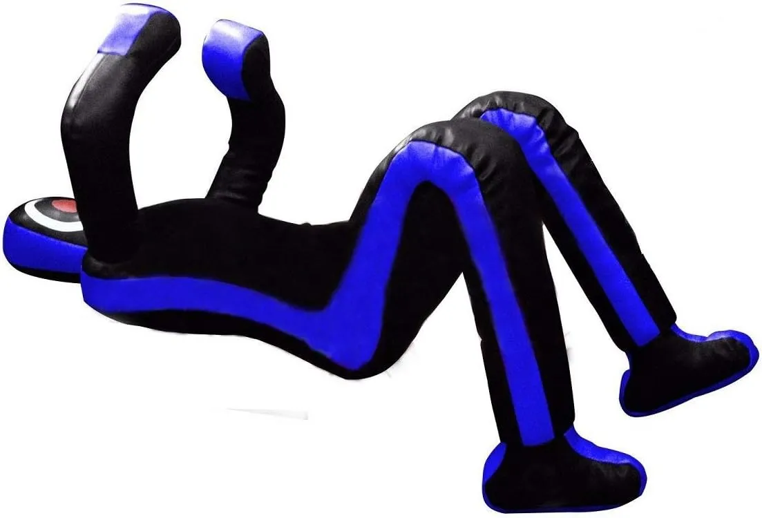 LEATHERAY MMA Martial Arts Brazilian Grappling Dummy Jiu Jitsu Punching Bag Black-Unfilled