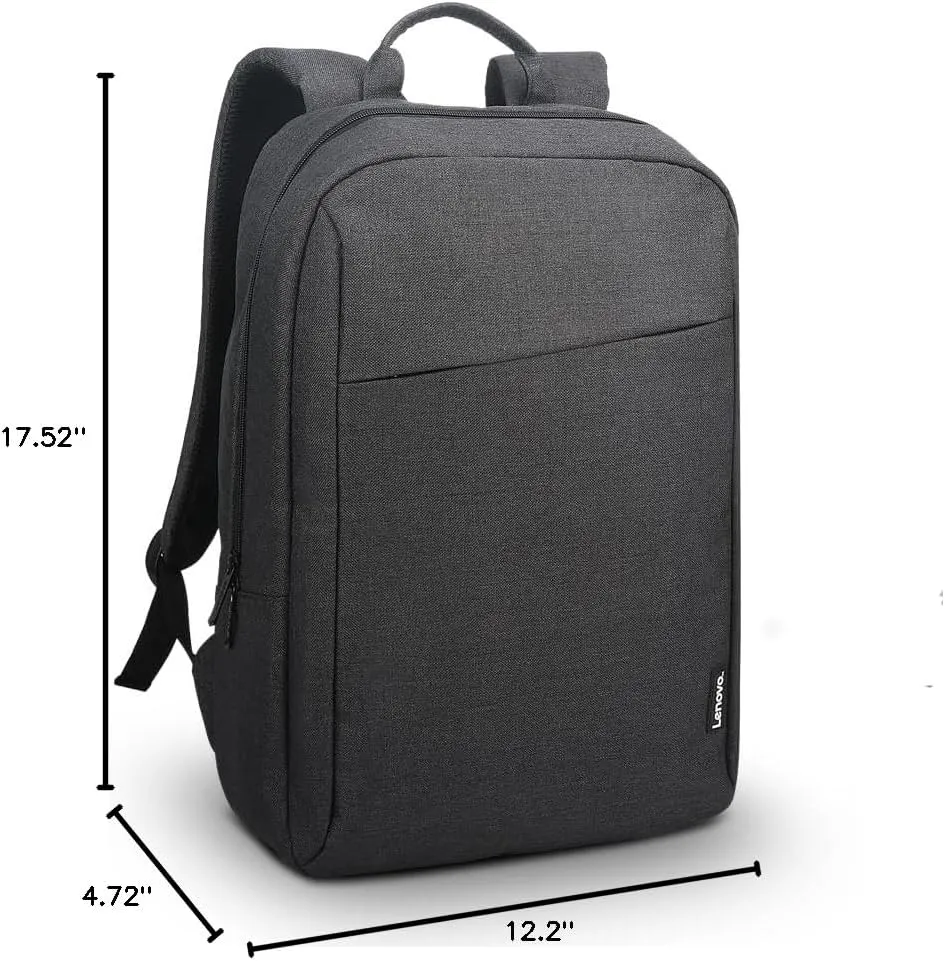 Lenovo 16” ECO Laptop Backpack - B210 - Travel Pack for Laptop or Tablet, Durable, Water-Repellent, Made from Recycled Material, Lightweight, Sleek Design for Travel, Business, Casual Backpack - Black