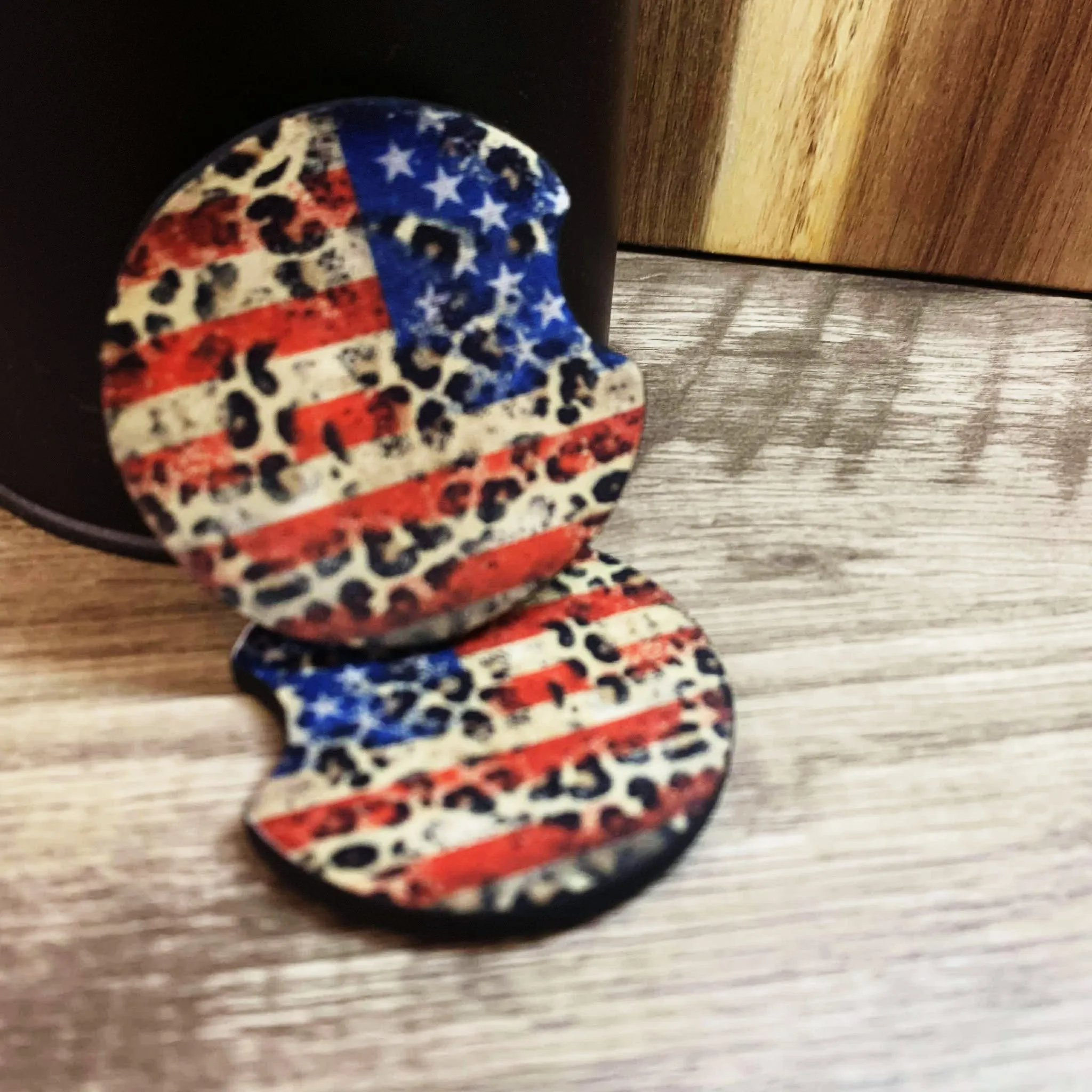 Leopard Flag Car Coaster