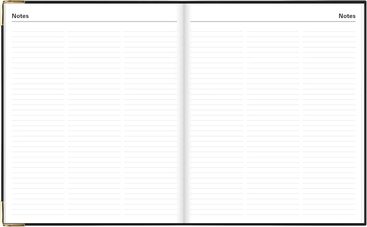 Letts of London Roma 2025 Weekly Planner, 12 Months, January to December, Italian Leather, Quarto Size, 10.25" x 8.25", English, Black (C33YIBK-25)
