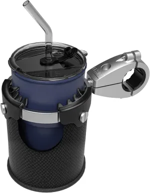 LEXIN LX-C3 Motorcycle Cup Holder with 360°swivel ball-Mount, Large Boat Drink Holder with Basket, Metal Handlebar Mount for Motorcycle Passenger/ATV/Scotter/Harley, Fits Handlebar 7/8'' to 1 1/4''