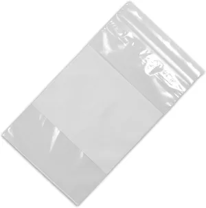 LK Packaging 4" x 6" 2 mil Single Track Zipper Bag w/Write-On Block, 1000/CS