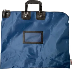 Locking Document Bag with Handles, HIPAA Compliant, 15 x 19 inch (Navy Blue)