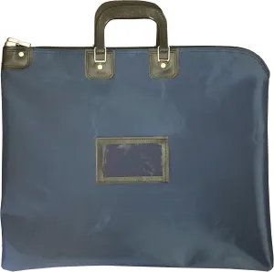 Locking Document HIPAA Bag with Handles, 16 x 20 Inch (Navy Blue)