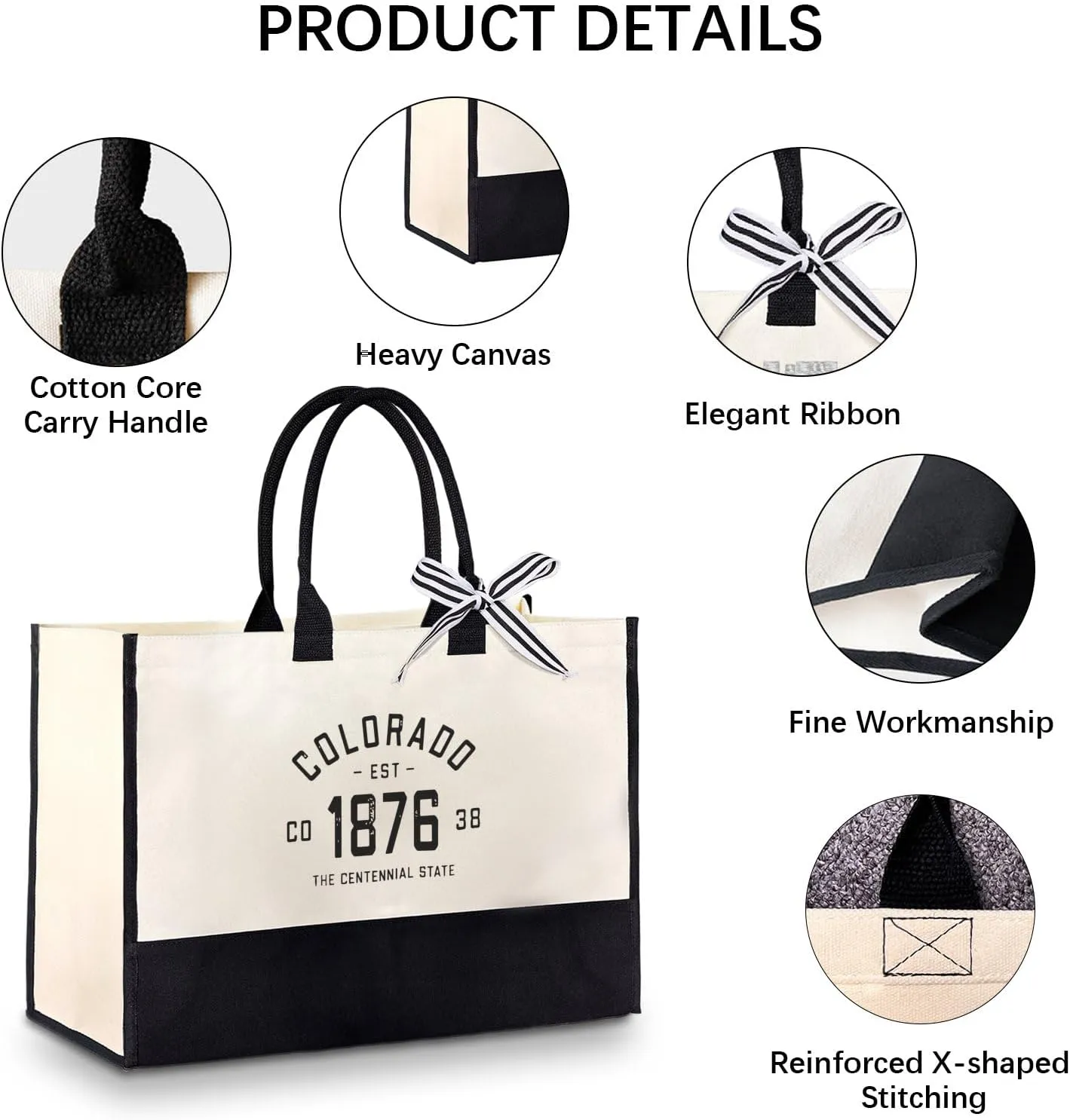 Louisiana State 1812 Funny Canvas Tote Bag Canvas Bag For Women Lightweight Reusable Grocery