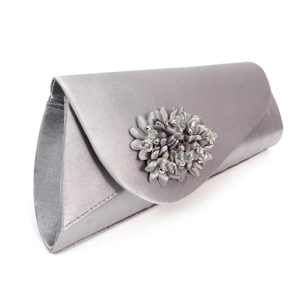 Lunar  Sabrina corsage handbag  Dark grey
