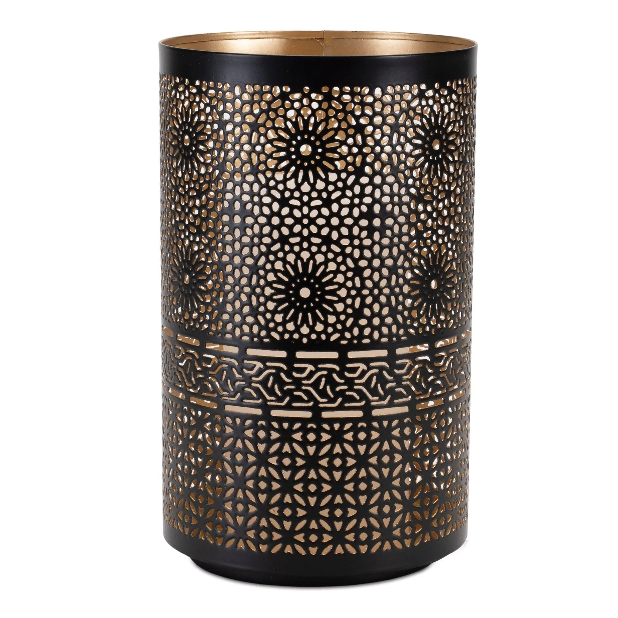 Mandala Punched Metal Candle Holder (Set of 2)