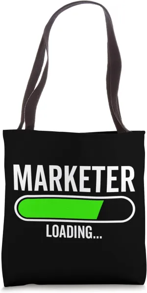 Marketer Loading Graduation Graduate New Job Tote Bag